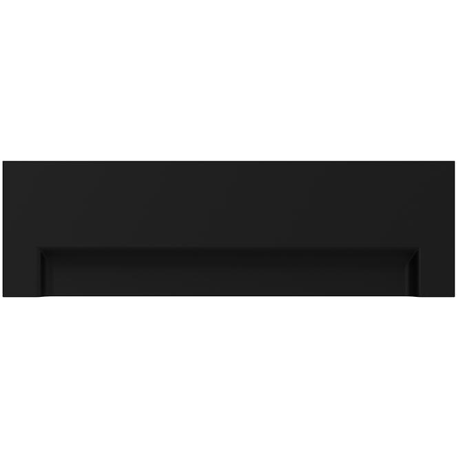 Schürze für Badewanne Dora 160x56 front schwarz mat