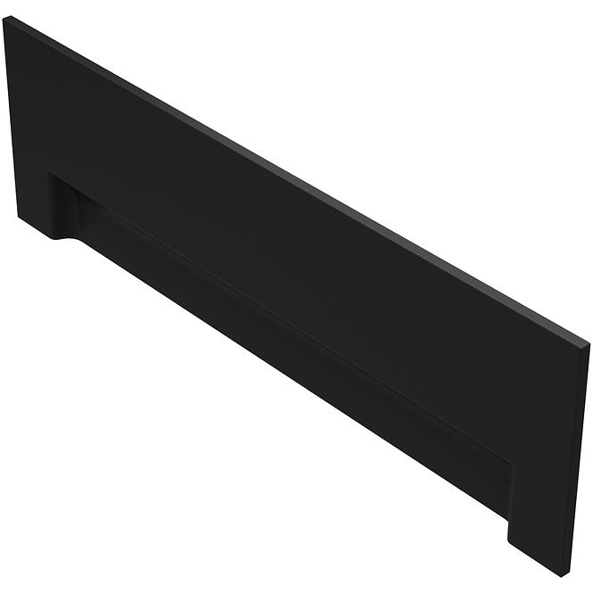Schürze für Badewanne Dora 160x56 front schwarz mat