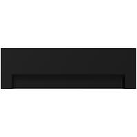Schürze für Badewanne Dora 150x56 front schwarz mat
