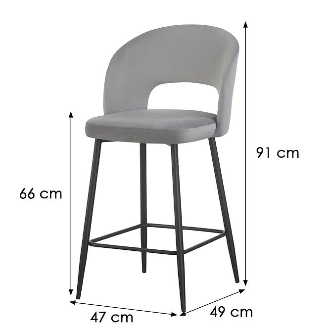 Barhocker Inna 10670 grau
