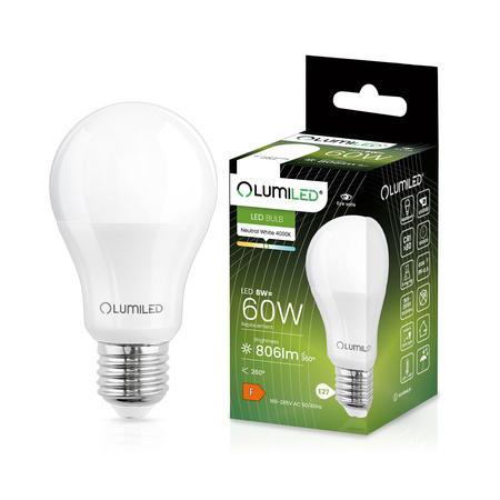 45LD ŽÁROVKA  LUMILED A60 8W 840 E27 806LM 4000K