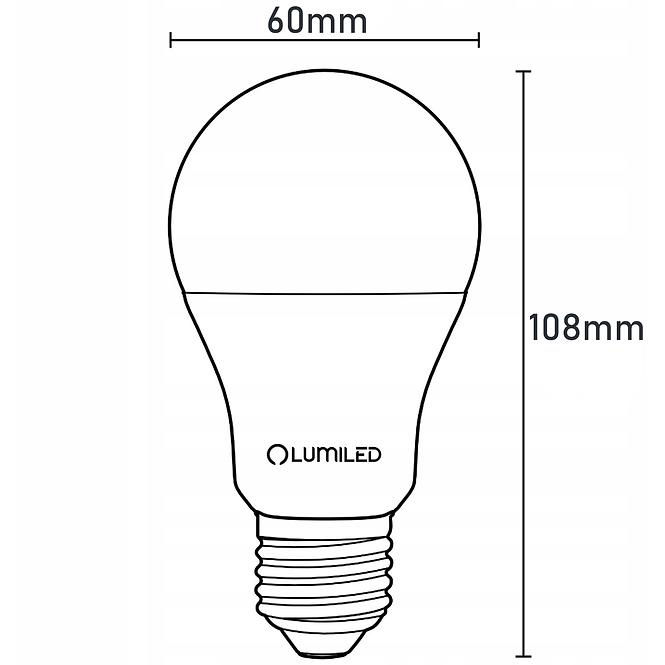 45LD ŽÁROVKA  LUMILED A60 8W 840 E27 806LM 4000K