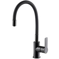 Spültischarmatur mit flexiblem Auslauf Rumba Black / Black