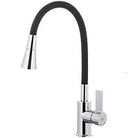 Spültischarmatur mit flexiblem Auslauf Rumba Black Duo