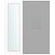 Seitenlicht zur Eingangstür Weiß 40x198 klares Glas,2