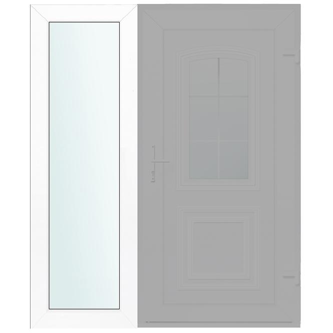 Seitenlicht zur Eingangstür Weiß 50x198 klares Glas