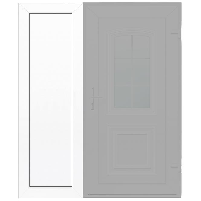Seitenlicht zur Eingangstür Weiß 40x198 PVC-Paneel