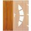 Seitenlicht zur Eingangstür Eiche Gold 50x198 PVC-Paneel,2