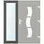 Seitenlicht zur Eingangstür Anthrazit 40x198 klares Glas,2
