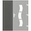 Seitenlicht zur Eingangstür Anthrazit 50x198 PVC-Paneel,2
