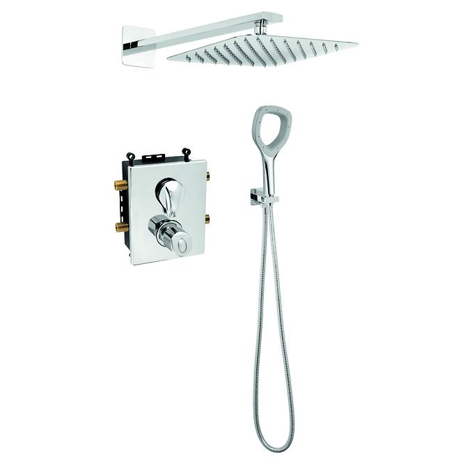 Unterputz-Duschset mit Thermostat Eco 52RT Chrom