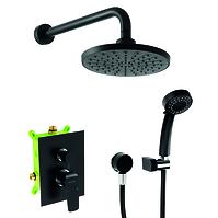 Unterputz-Duschset 38051R,5 Schwarz