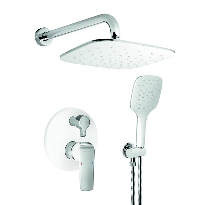 Unterputz-Duschset 38050R,1 Weiß/Chrom