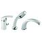 Badewanne-Armatur Metalia 57 3-Loch 57045,0 Chrom