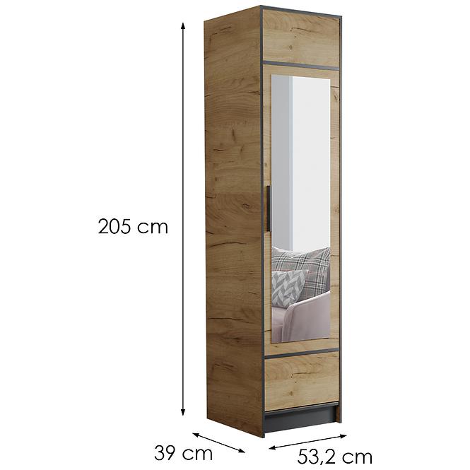 Schrank Roj 1d Eiche Craft