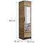 Schrank Roj 1d Eiche Craft,2