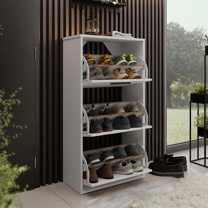 Schuhschrank Asper Stehen bílý/bílý