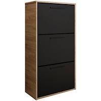 Schuhschrank Asper Stehen Schwarz/Craft