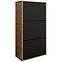 Schuhschrank Asper Stehen Schwarz/Craft