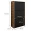 Schuhschrank Asper Stehen Schwarz/Craft,2