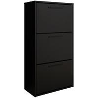 Schuhschrank Asper Stehen Schwarz/Schwarz