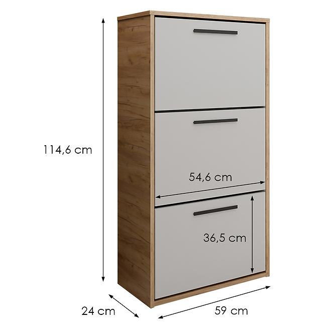 Schuhschrank Asper hängend bílý/Craft