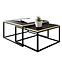 Couchtisch Loftiko Schwarz/golden,3