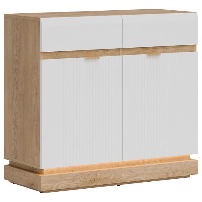 Kommode Milton ML02 eiche crem torro weiß