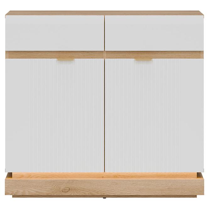 Kommode Milton ML02 eiche crem torro weiß,3