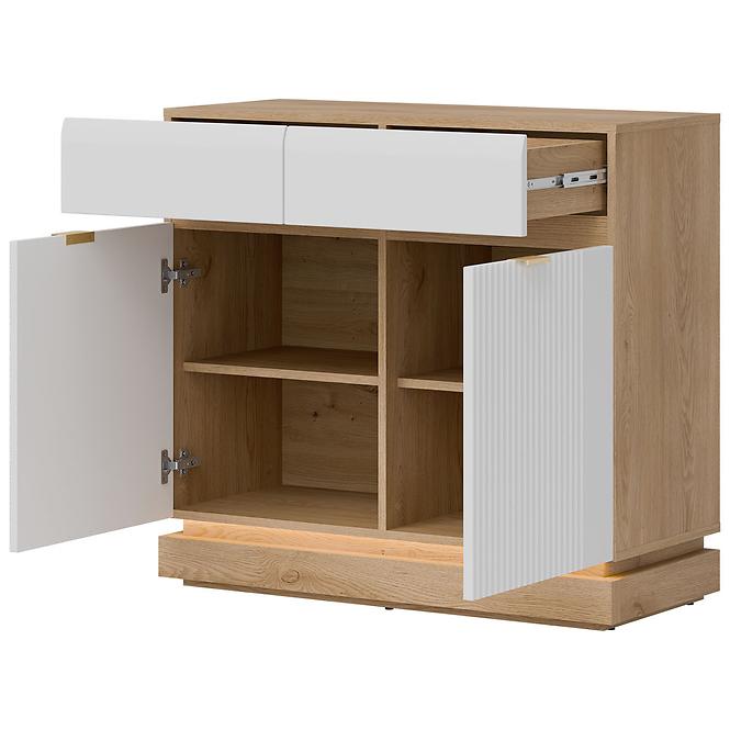 Kommode Milton ML02 eiche crem torro weiß,5