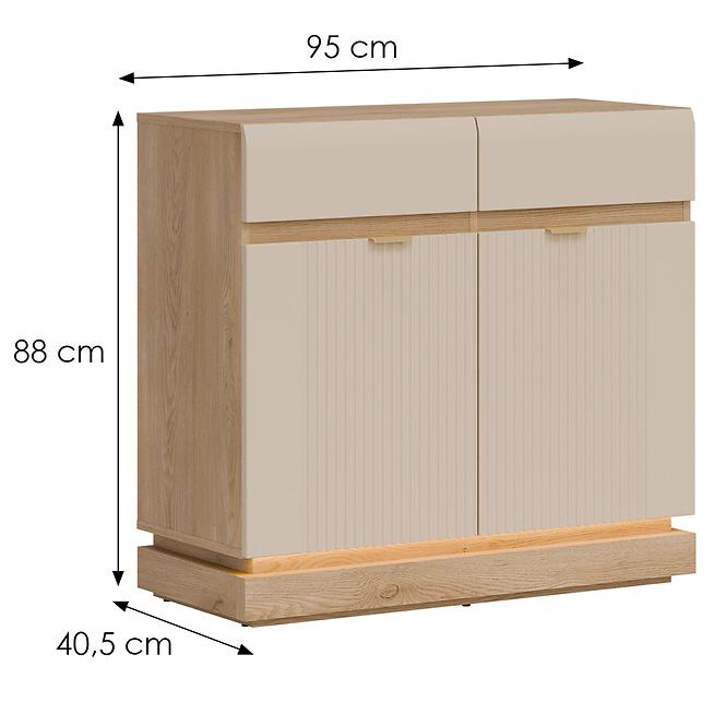 Kommode Milton ML02 eiche crem torro kremona,2