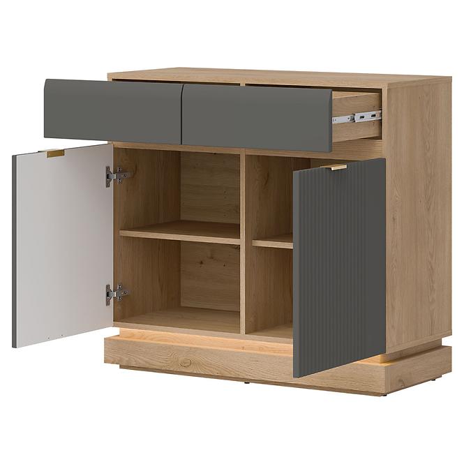 Kommode Milton ML02 eiche crem torro grau,5