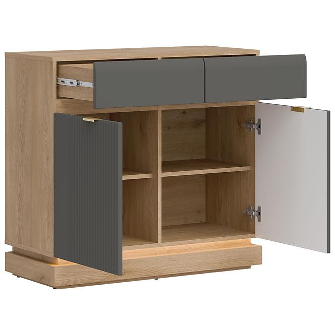 Kommode Milton ML02 eiche crem torro grau,7