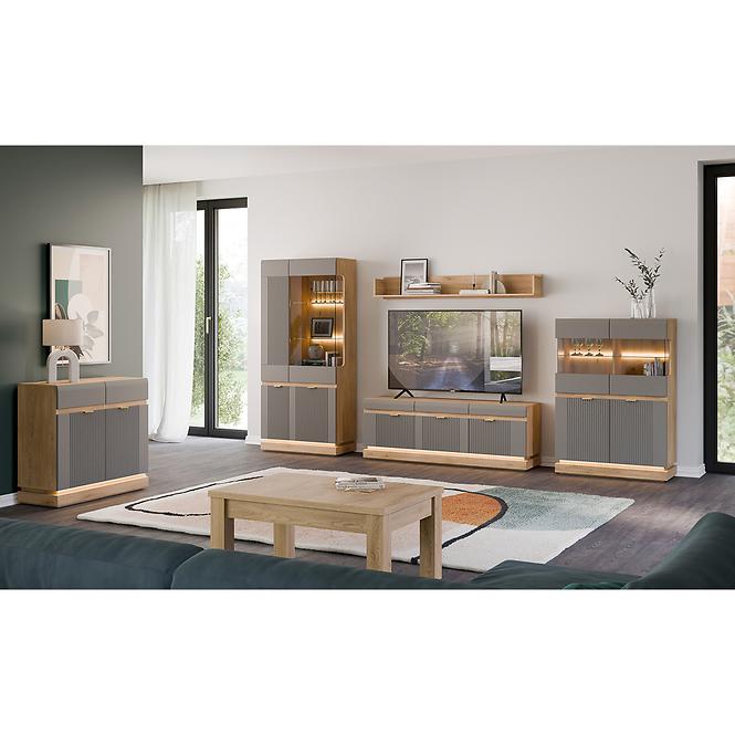 Kommode Milton ML02 eiche crem torro grau,8