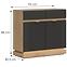 Kommode Milton ML02 eiche crem torro anthrazit,2