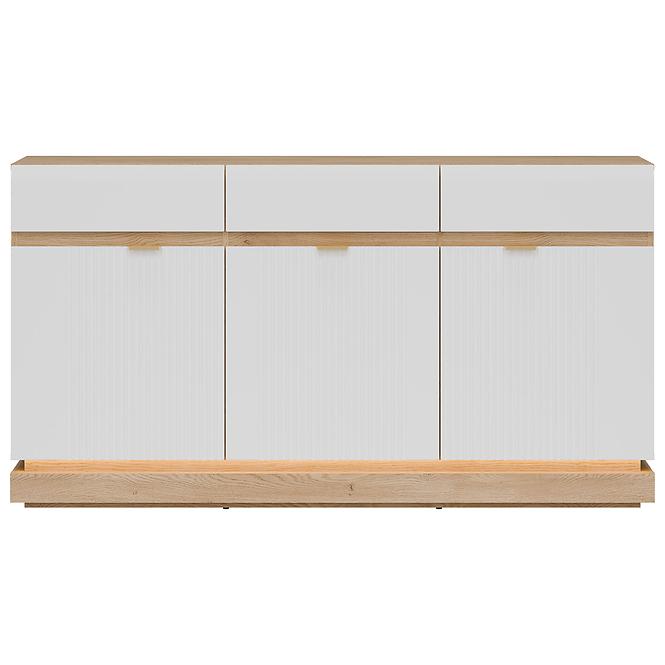 Kommode Milton ML03 eiche crem torro weiß,3