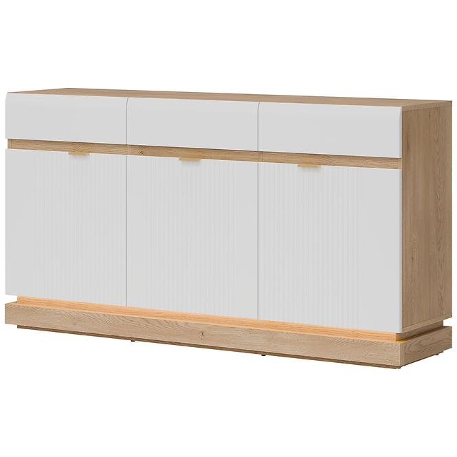 Kommode Milton ML03 eiche crem torro weiß,4