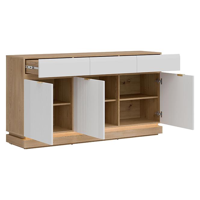 Kommode Milton ML03 eiche crem torro weiß,7