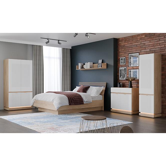 Kommode Milton ML03 eiche crem torro weiß,8