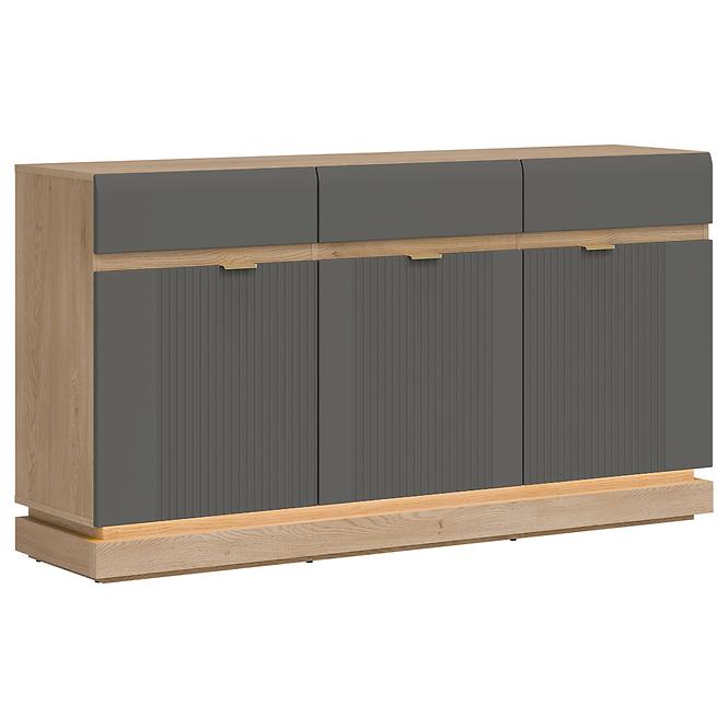 Kommode Milton ML03 eiche crem torro grau