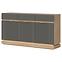 Kommode Milton ML03 eiche crem torro grau,4