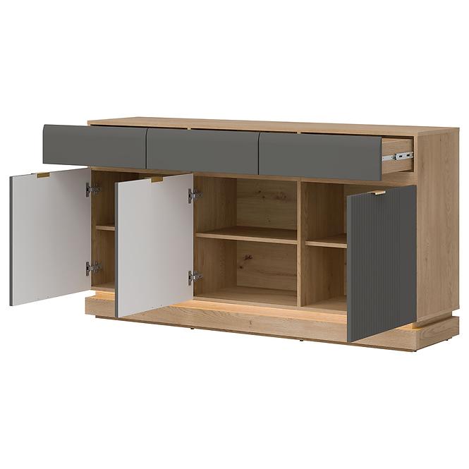 Kommode Milton ML03 eiche crem torro grau,5