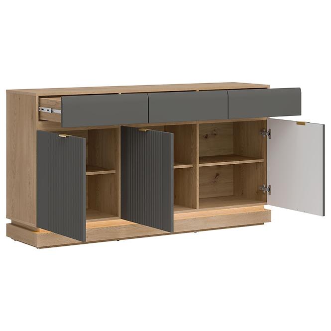 Kommode Milton ML03 eiche crem torro grau,7
