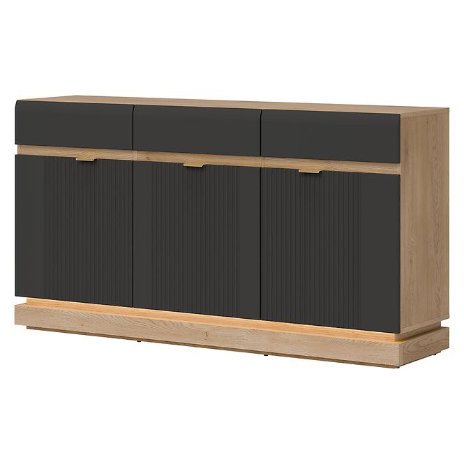 Kommode Milton ML03 eiche crem torro anthrazit,4