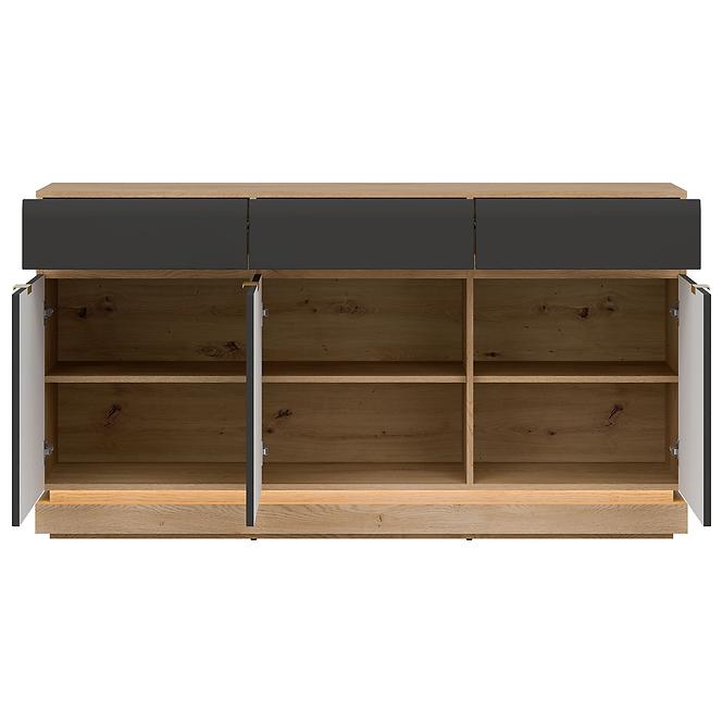 Kommode Milton ML03 eiche crem torro anthrazit,6