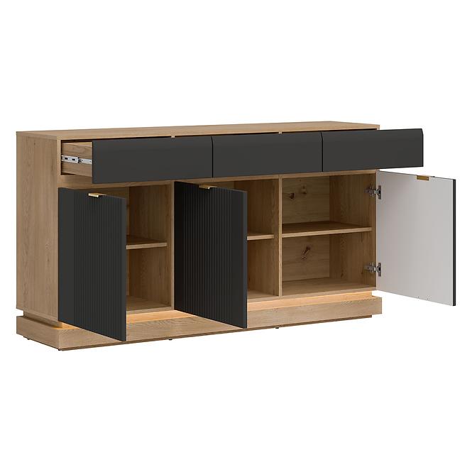 Kommode Milton ML03 eiche crem torro anthrazit,7