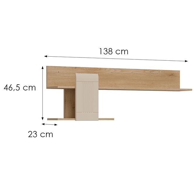 Półka Milton ML10 eiche crem torro kremona,2