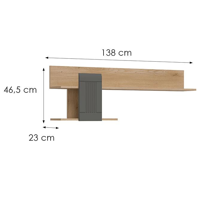 Półka Milton ML10 eiche crem torro grau,2