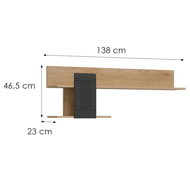Półka Milton ML10 eiche crem torro anthrazit,2