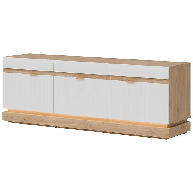Tv Tisch Milton ML01 eiche crem torro weiß